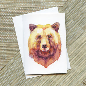 "The Bear Behind The Curtain" Greeting Card