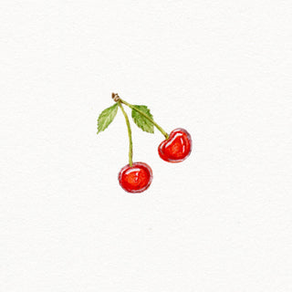 'Cherry Pickin' Original Watercolor Painting
