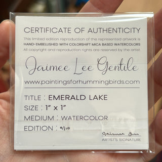 Emerald Lake | Hand-Embellished