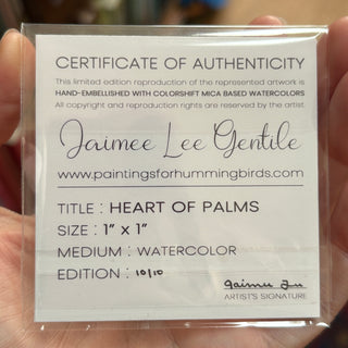 Heart Of Palms | Hand-Embellished