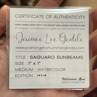 Saguaro Sunbeams | Hand-Embellished