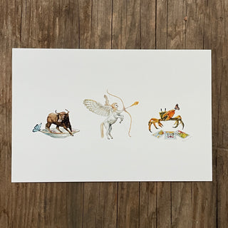 Custom 4 x 6 Astrological Reproduction