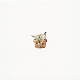 'Muffin Top' Original Watercolor Painting