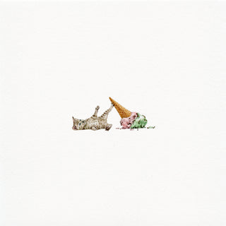 'No Cone Unturned' Original Watercolor Painting