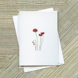 "Poppy Patch" Greeting Card