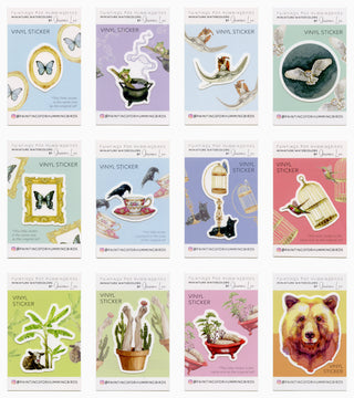 Set of 12 Original Vinyl Stickers!