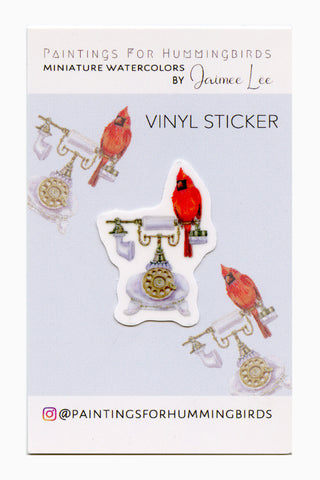 "Ghost Phone" Vinyl Sticker