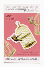 Load image into Gallery viewer, &quot;Potter&#39;s Hummingbird&quot; Vinyl Sticker
