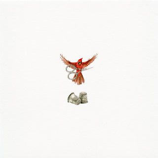 'Signs And Thimbles' Original Watercolor Painting
