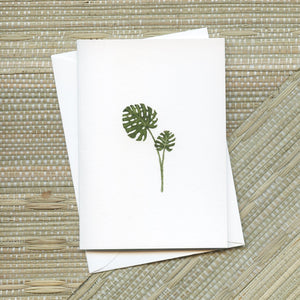 "Split Leaf" Greeting Card