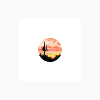 Saguaro Silhouettes | Hand-Embellished