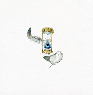 'Time Travelers' Original Watercolor Painting