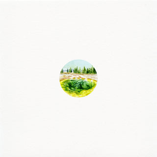 'Yellowstone Hot Spring' Original Watercolor Painting