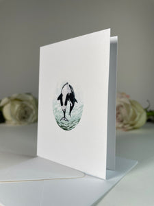 "Orca Waltz" Greeting Card