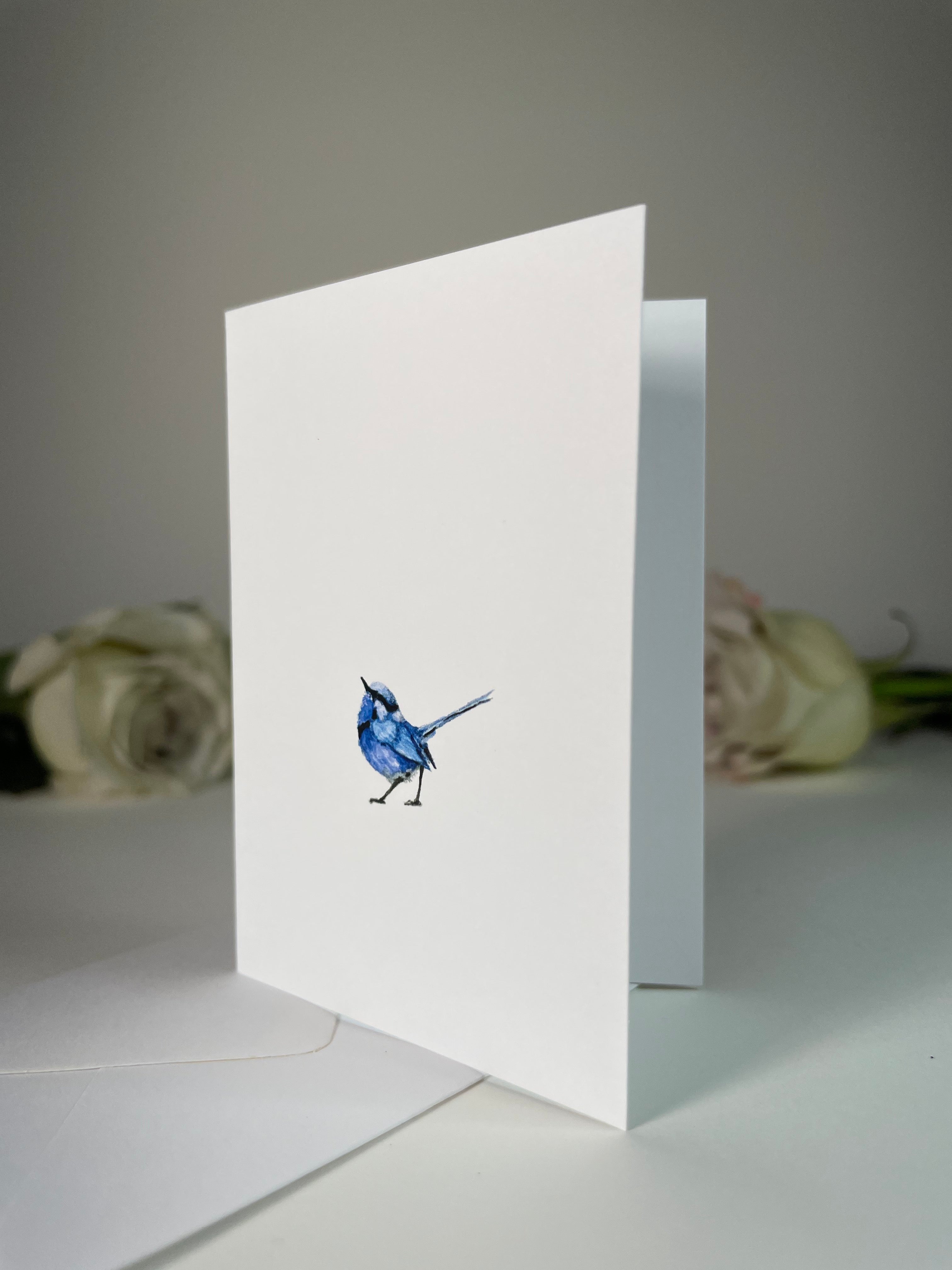 "Fariy Wren" Greeting Card