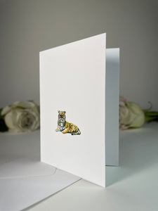 "Queen Of Stripes" Greeting Card