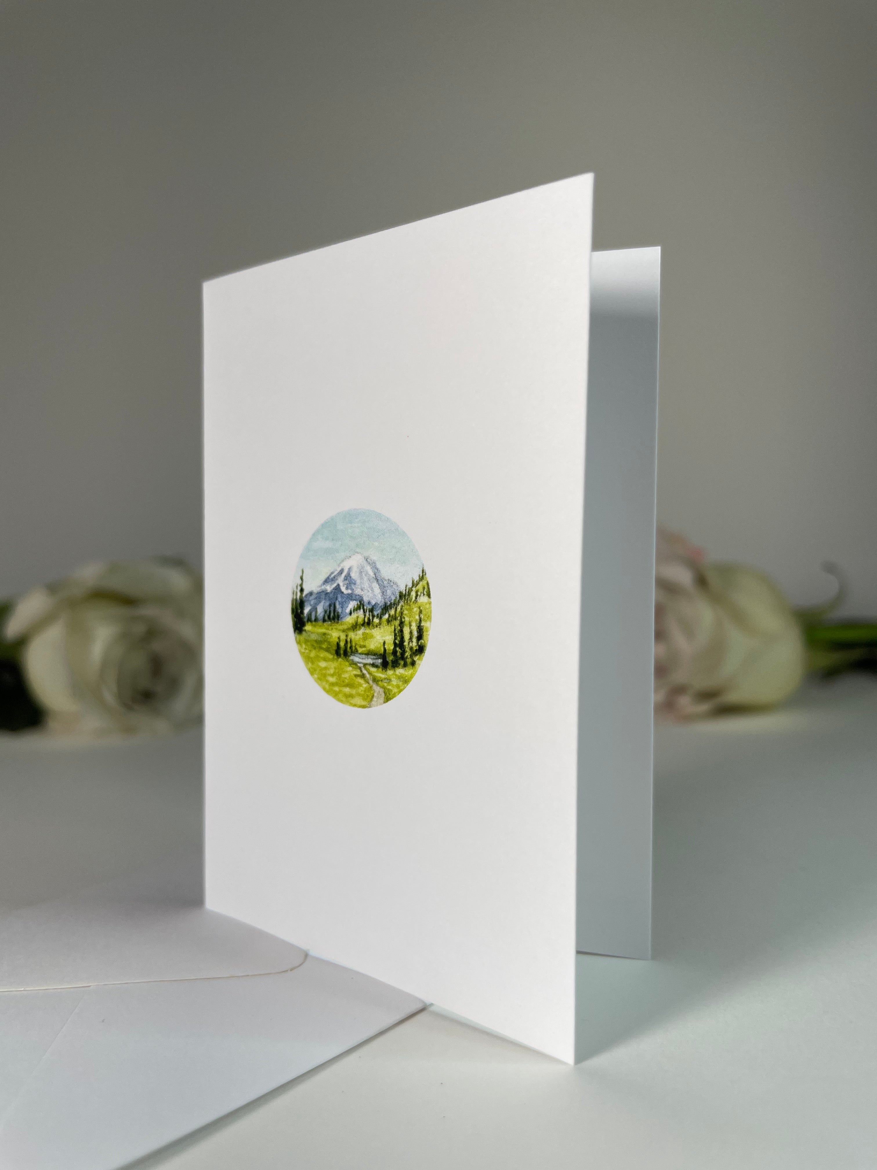 "Sunny Rainier" Greeting Card