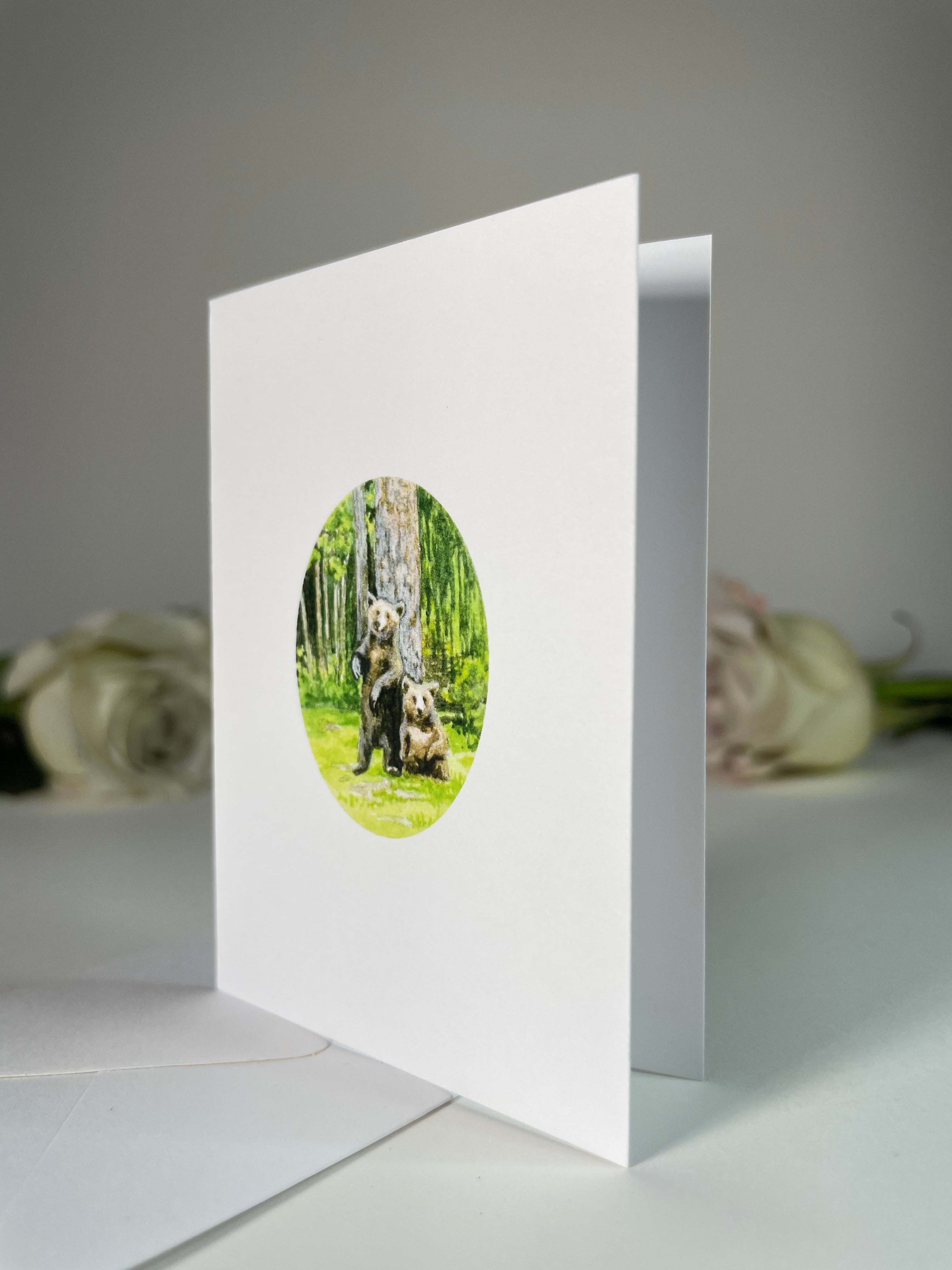 "Bear Brothers" Greeting Card