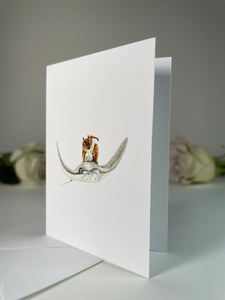 "Coming Through" Greeting Card