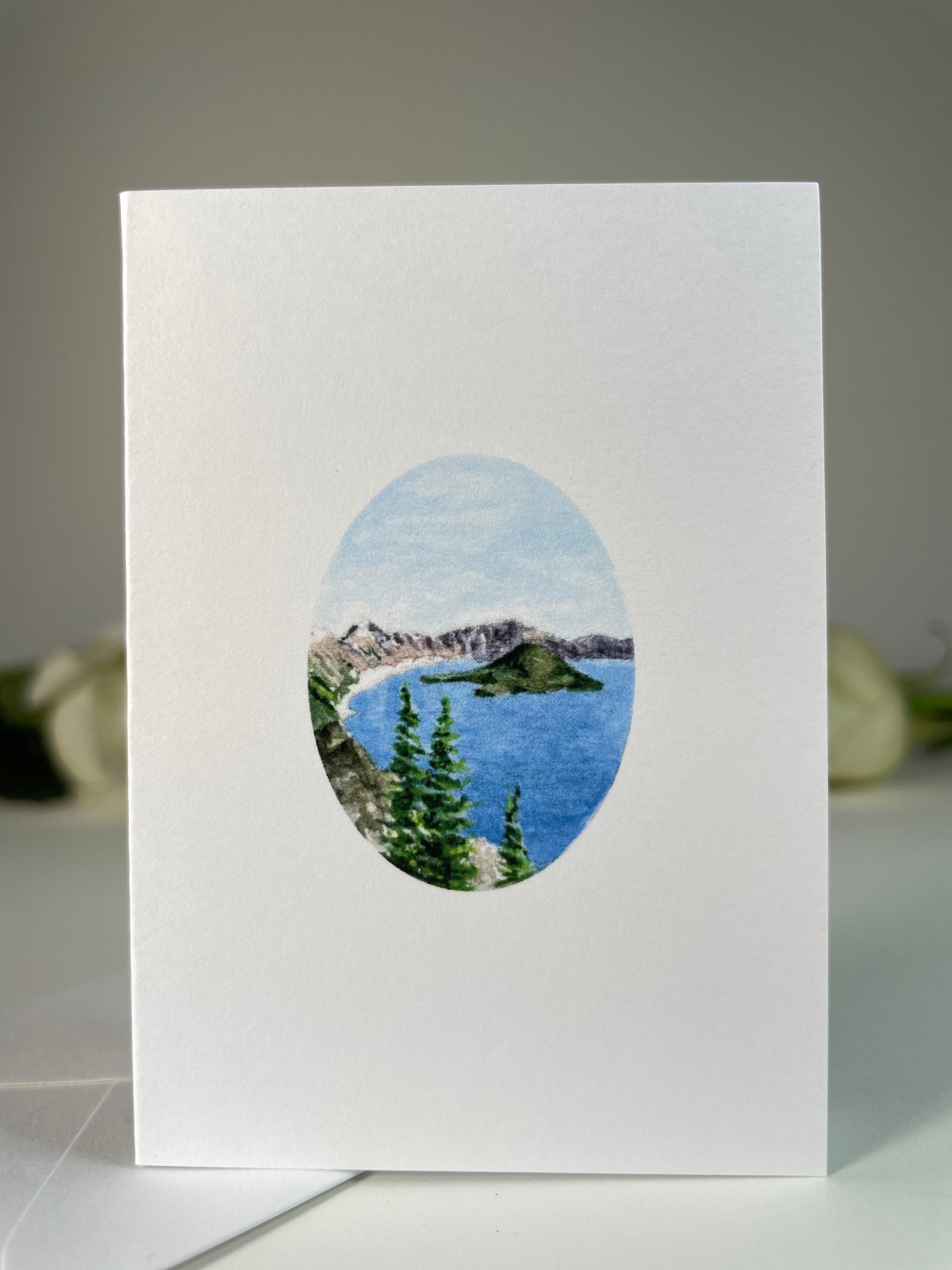 "Crater Lake National Park" Greeting Card