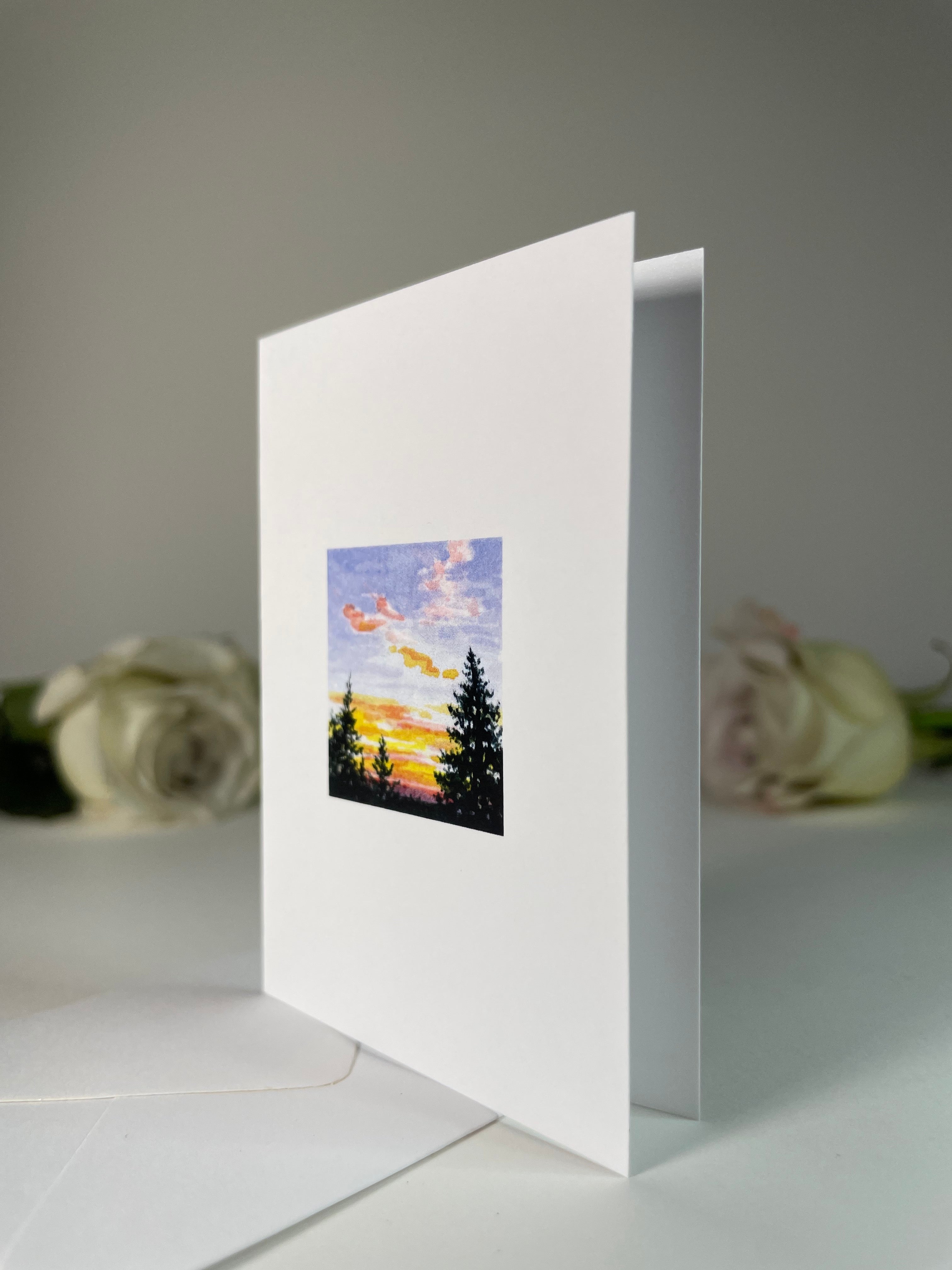 "Evenings Atop The Reservoir" Greeting Card