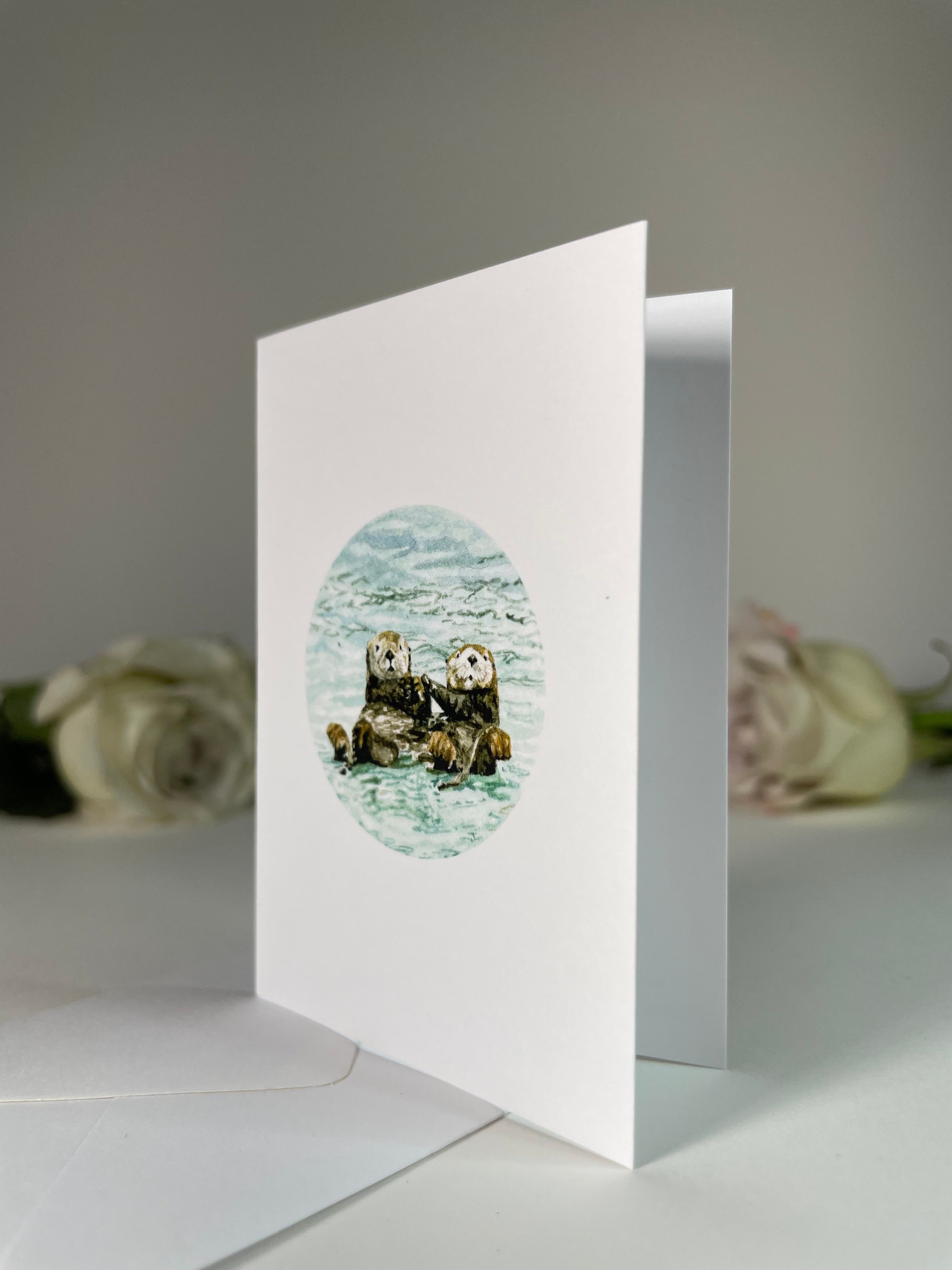 "Love For Otter" Greeting Card