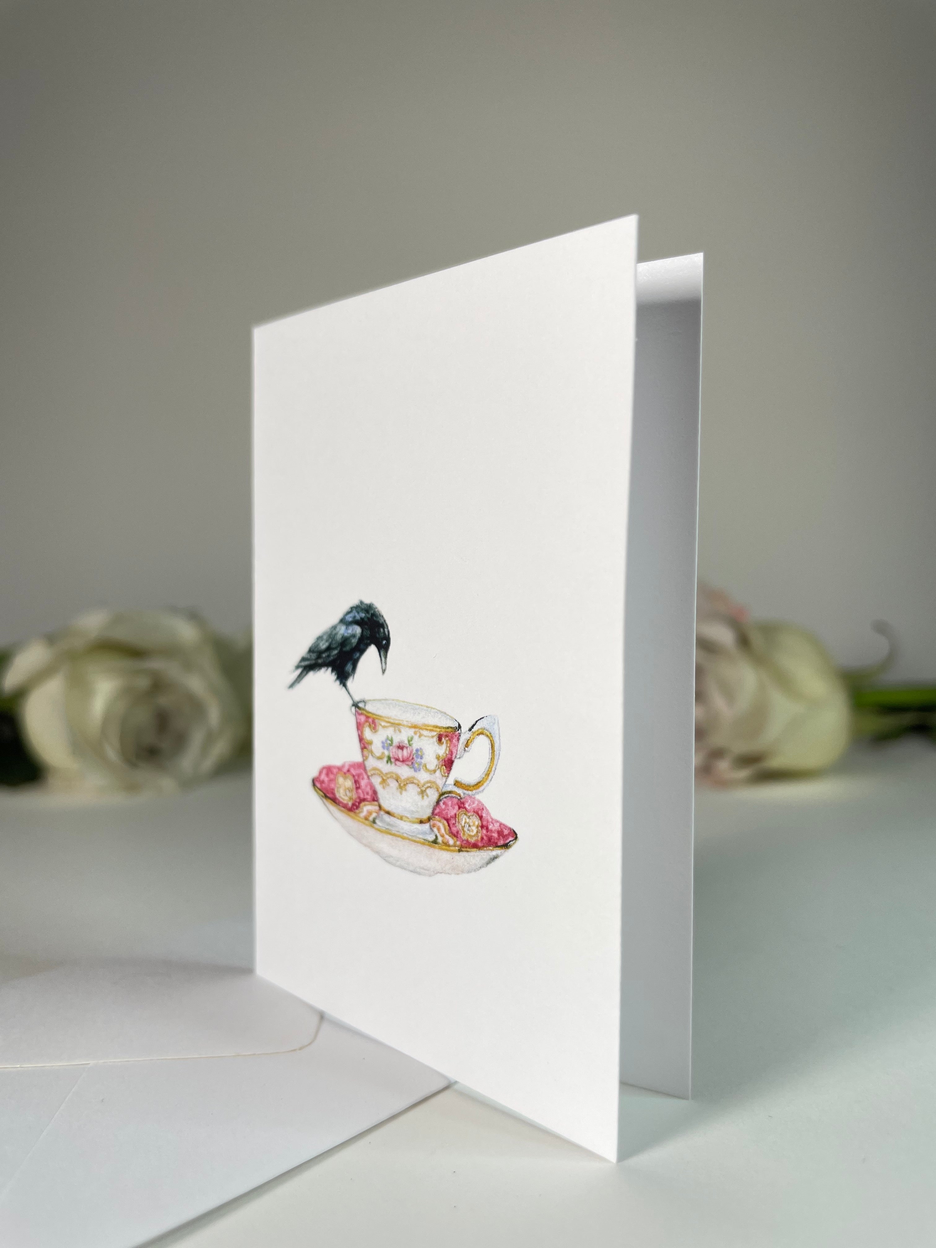 "Tiny Tasseographer" Greeting Card
