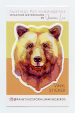 Load image into Gallery viewer, &quot;The Bear Behind The Curtain&quot; Vinyl Sticker
