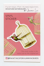 Load image into Gallery viewer, &quot;Potter&#39;s Hummingbird&quot; Vinyl Sticker
